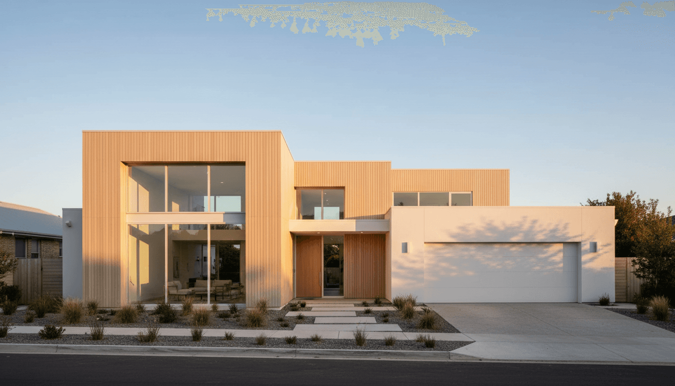 Modern residential house exterior in Toronto